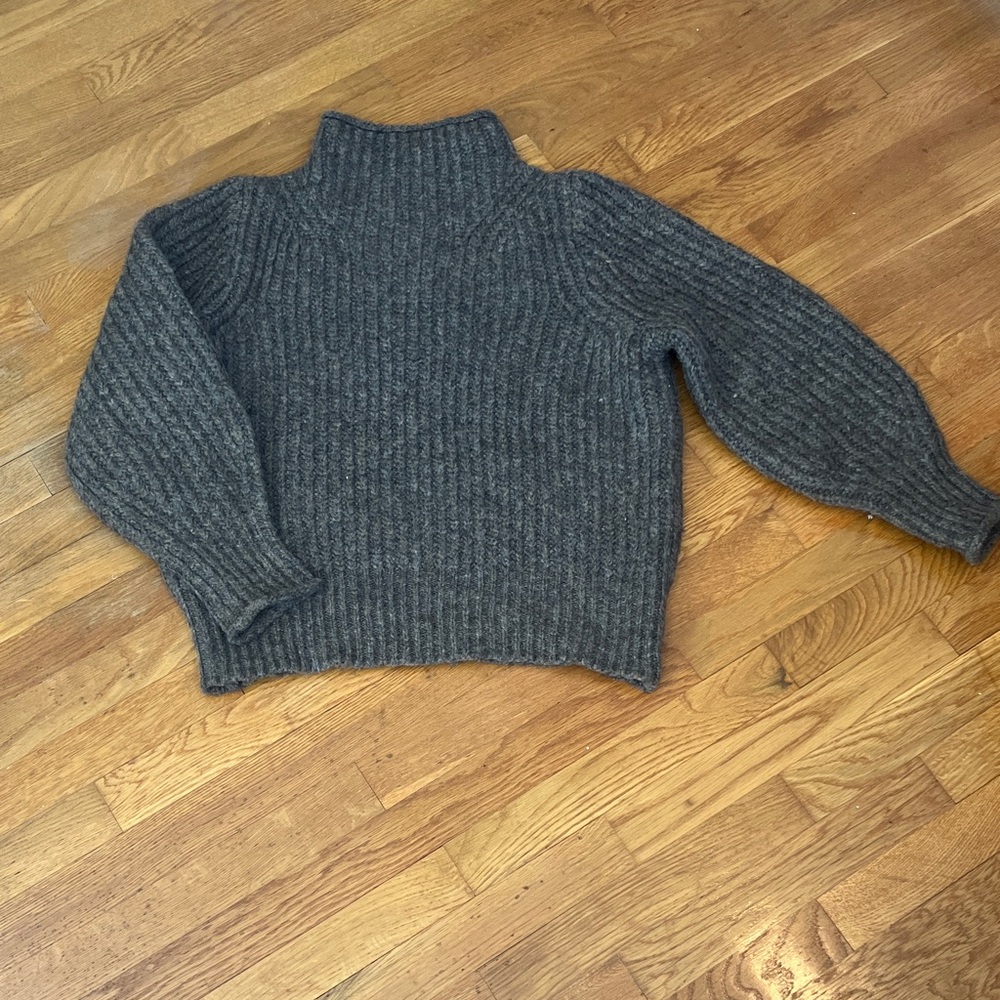 Madewell Heather/Mink Colored Mock Turtleneck Sweater